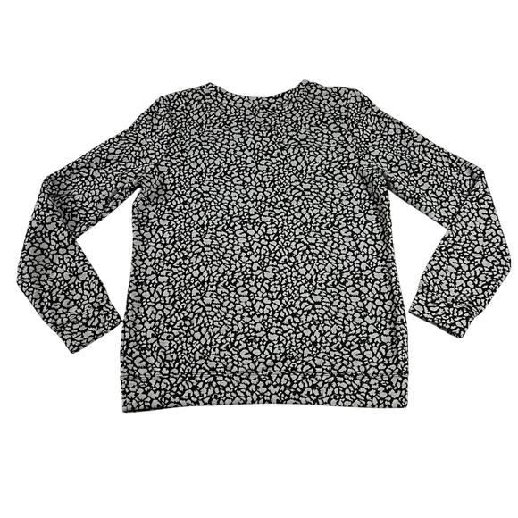 YYigal Crewneck Leopard Sweatshirt Size S Casual Animal Y2K Layers Maximalist - Picture 2 of 6